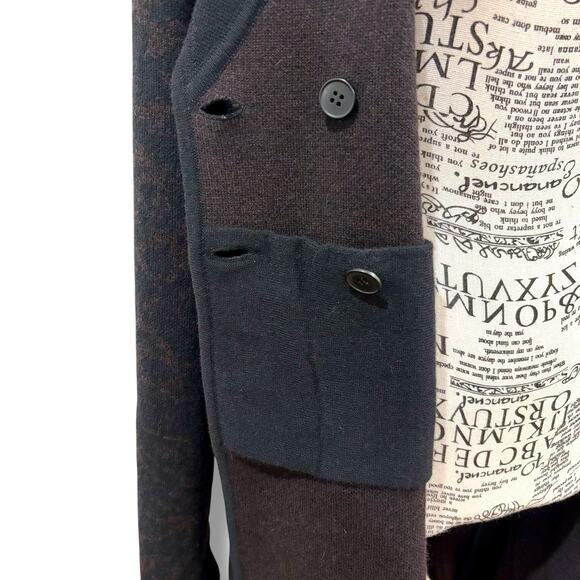 Vintage Sonia Rykiel Size L (40) Wool + Angora Cardigan Coatigan - Made in Italy - Picture 9 of 11